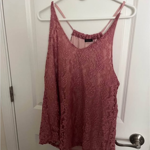 First Love Pink Lace Camisole Top - Picture 1 of 1